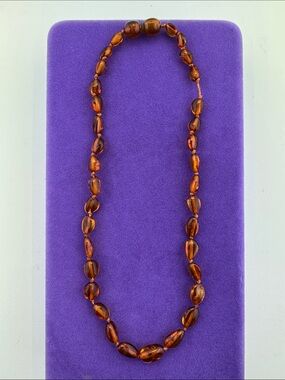 💛 Vintage Genuine Amber Bead Choker Necklace | As Is Rare